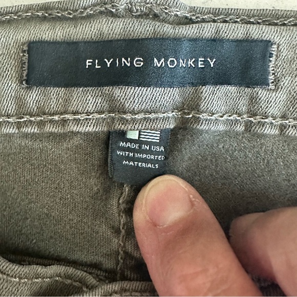Flying Monkey Low Rise Skinny Distressed Jeans Size 24 Cotton Tencel Blend - Picture 4 of 8